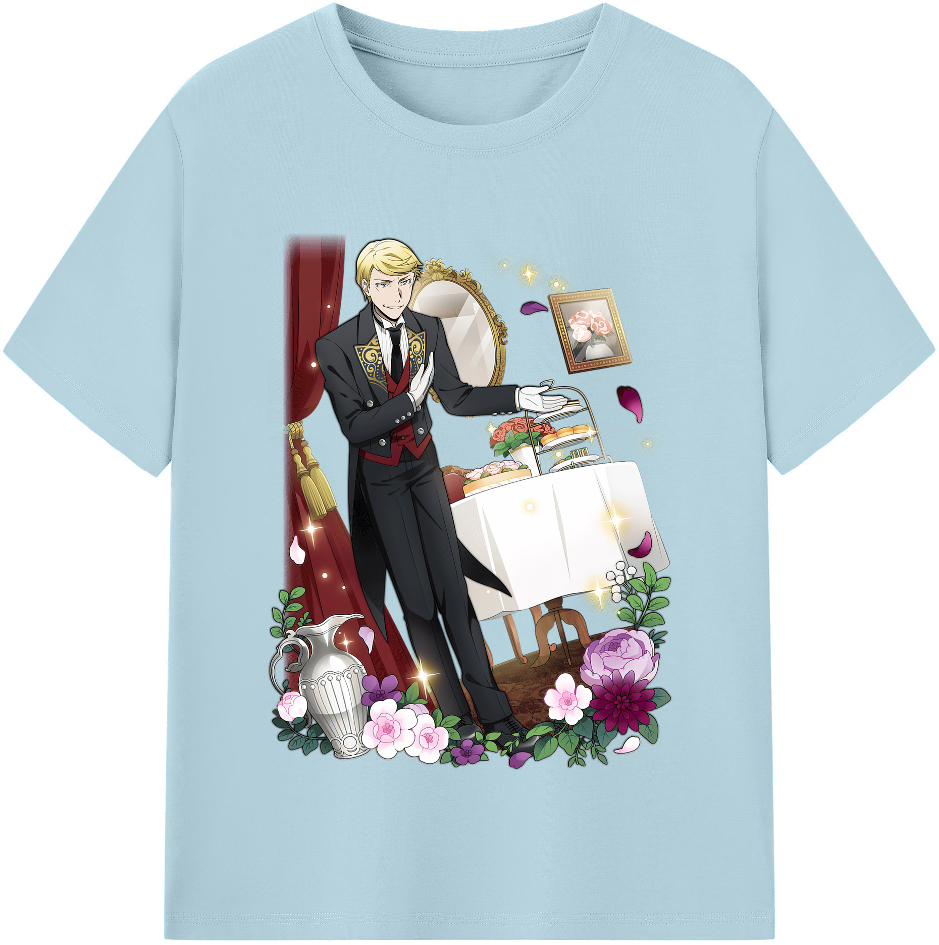 （画像用） 文豪ストレイドッグス Bungo Stray Dogs 綿100％半袖Tシャツ（フロントプリント）